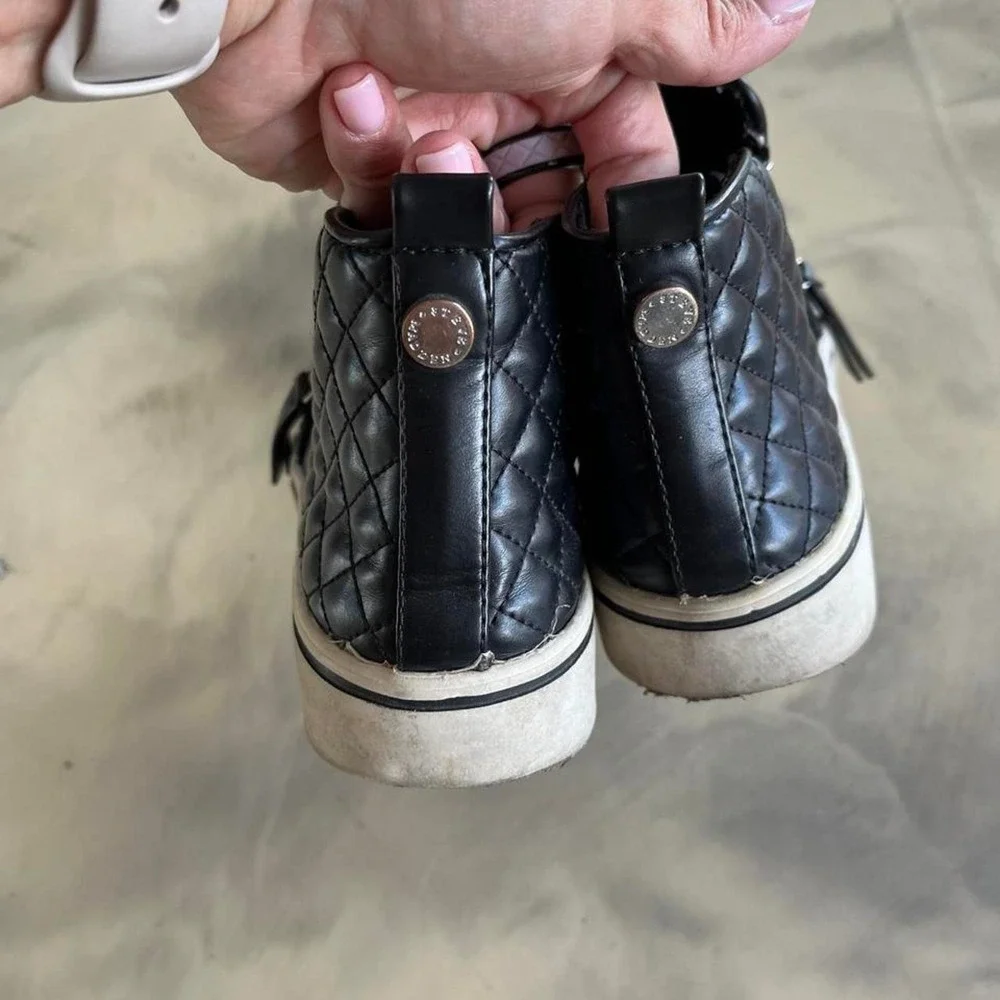 Steve Madden Kids Black Leather Ankle Boots Sz 3